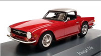 TRIUMPH TR6 TARGA ROOF, CLOSED ROADSTER, PIMENTO RED.