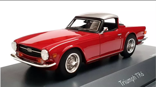 TRIUMPH TR6 CLOSED ROADSTER, PIMENTO RED.