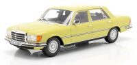 1975-80 MERCEDES BENZ 6.9 (W116) S-CLASS. MIMOSA YELLOW. SCALE 1:18.
