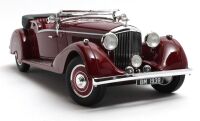 1938 BENTLEY 4.25 LITRE, OPEN TOURER, VANDEN PLAS, MAROON. FOLDED WINDSCREEN.