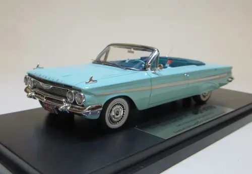 GOLDVARG: 1961 CHEVROLET IMPALA, OPEN CONVERTIBLE, MINT GREEN.