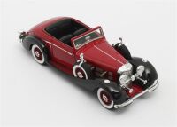 1938 MERCEDES BENZ 500K OPEN CABRIOLET, LANCEFIELD. RED OVER BLACK.