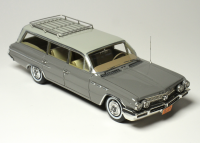 1 1962 BUICK INVICTA STATION WAGON, TWO-TONE: FAWN MIST, ROOFRACK.