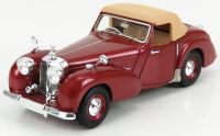 1 1949 TRIUMPH 1800 ROADSTER, CLOSED ROOF, BEIGE OVER MAROON.