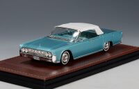 GLM: 1964 LINCOLN CONTINENTAL FOUR-DOOR CLOSED CONVERTIBLE; METALLIC TURQUOISE.