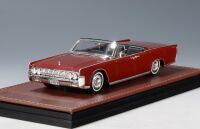 GLM: 1964 LINCOLN CONTINENTAL FOUR-DOOR OPEN CONVERTIBLE; FIESTA RED.