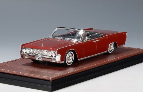 GLM: 1964 LINCOLN CONTINENTAL FOUR-DOOR OPEN CONVERTIBLE; FIESTA RED.
