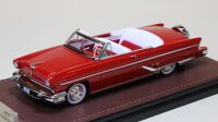 1 GLM: 1955 LINCOLN CAPRI, OPEN CONVERTIBLE, RED.