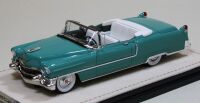 1 STAMP: 1955 CADILLAC 62 OPEN CONVERTIBLE, GELADON GREEN WITH A WHITE INTERIOR.