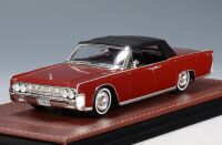 1 GLM: 1964 LINCOLN CONTINENTAL, FOUR-DOOR CONVERTIBLE, CLOSED. FIESTA RED.