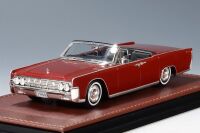 1 GLM: 1964 LINCOLN CONTINENTAL, FOUR-DOOR CONVERTIBLE, OPEN. FIESTA RED.