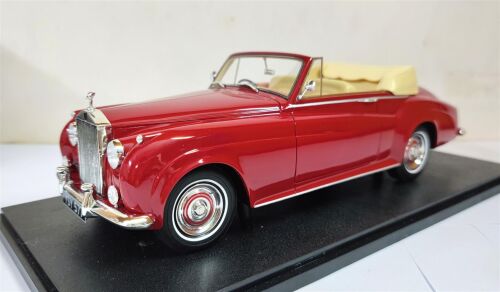 1 1960-62 ROLLS-ROYCE SILVER CLOUD II, OPEN CONVERTIBLE, DARK RED.