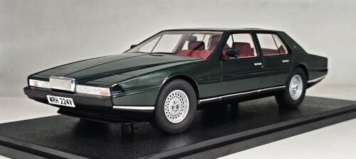 1 1985 ASTON MARTIN LAGONDA, DARK GREEN WITH BIRGUNDY INTERIOR.