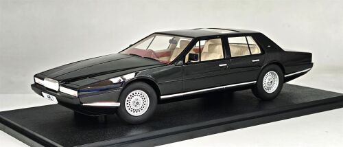1 1985 ASTON MARTIN LAGONDA, BLACK WITH A BEIGE INTERIOR.