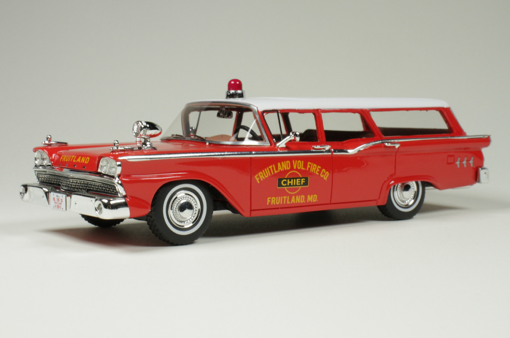 1959 FORD STATION WAGON, "FRUITLAND MD" FIRE CHIEF.