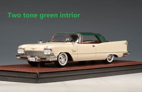 1 GLM: 1957 IMPERIAL CROWN, CLOSED CONVERTIBLE, DESERT BEIGE WITH A GREEN H