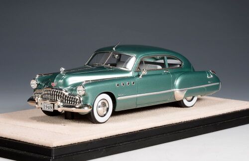 1 STAMP 1949 BUICK ROADMASTER SEDANETTE, CIRRUS GREEN METALLIC.