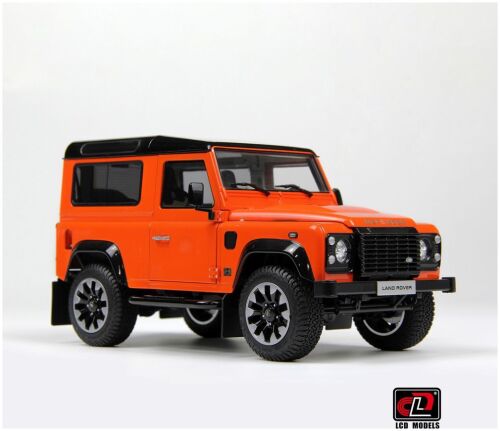 LCD MODELS 1/18 LAND ROVER DEFENDER, 90 WORKS V8, 70TH EDITION. ORANGE.