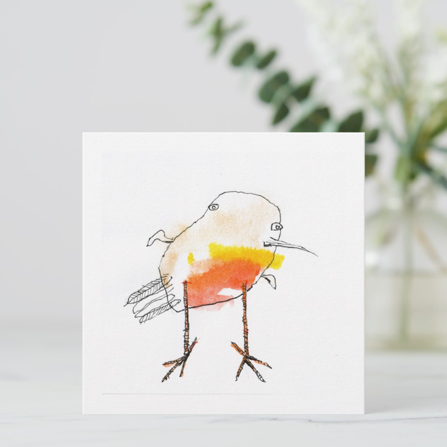 Little Robin Greeting Card