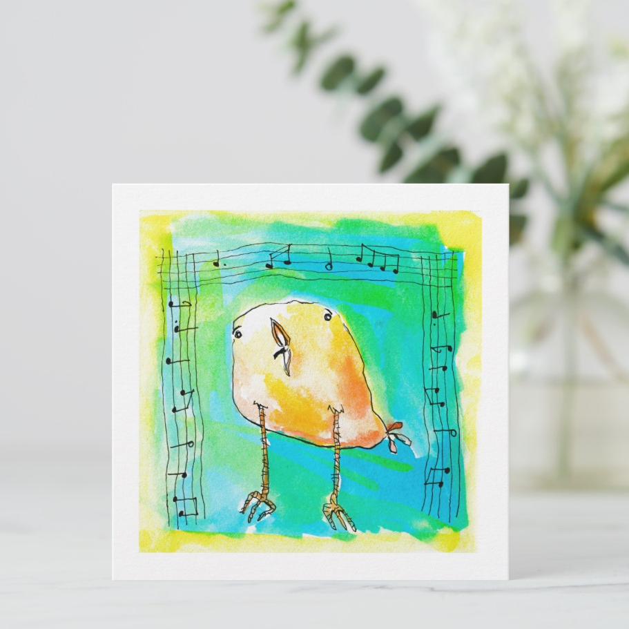 Music Bird Greeting Cardoduct