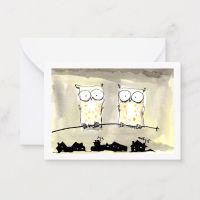 Night Owls Notecard