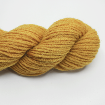Firecrest, hand dyed with onion skins.  Pure Merino 4 Ply