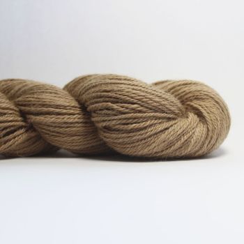 Sparrow, hand dyed with oak galls.  Pure Alpaca DK
