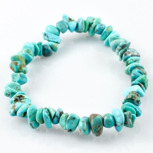 Confidence charmed bracelet by Caroline Millar made from Turquoise semi precious gem stones