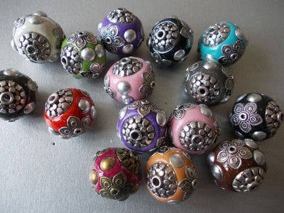 Handmade Indonesian ball lucky charm