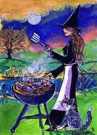 The barbeque - Art print