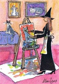 Witch the portrait painter - Art print