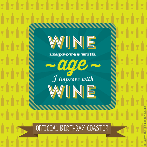 Wine Improves With Age Card