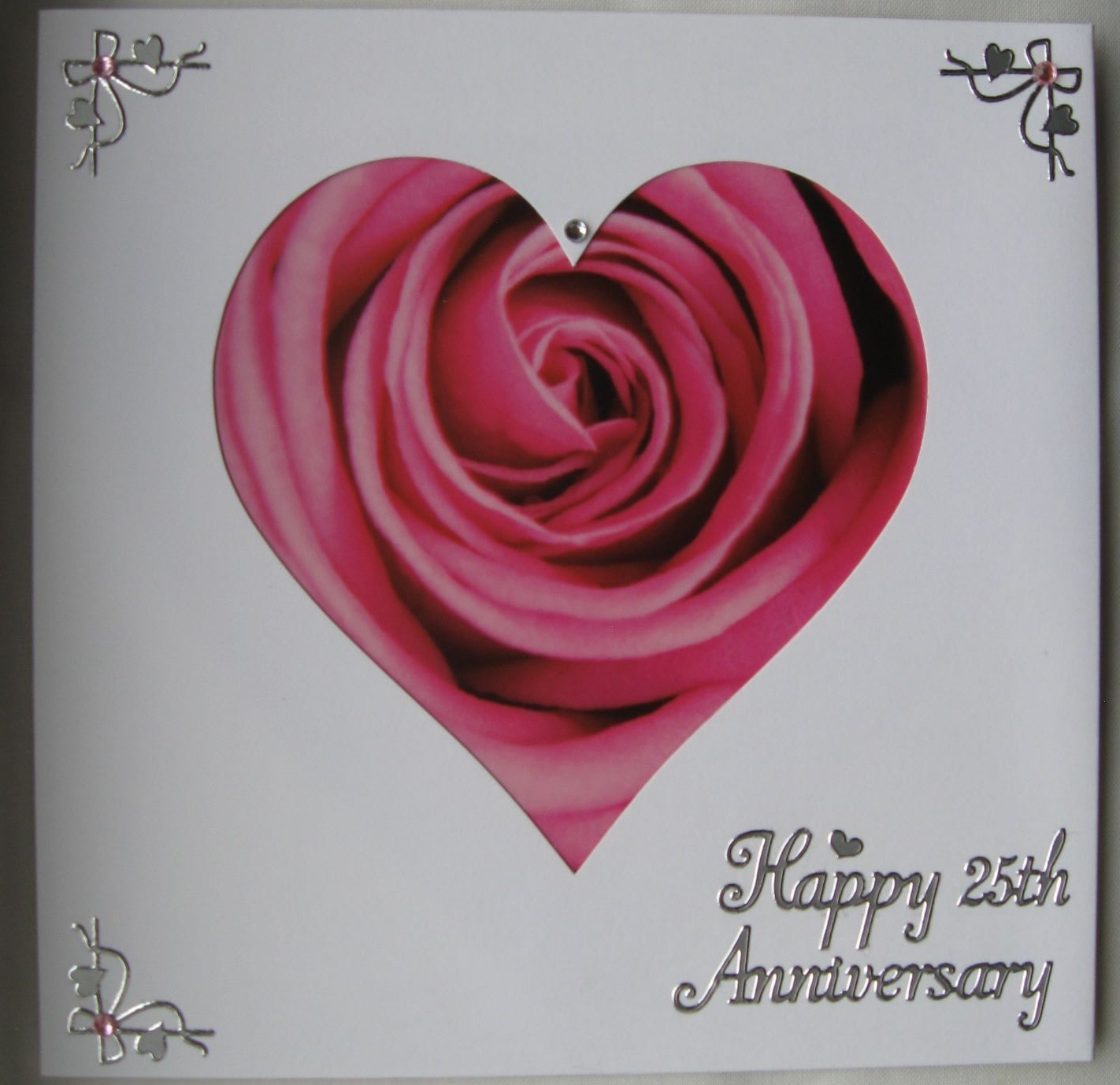 Pink heart anniversary