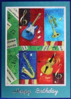 Music themed cards