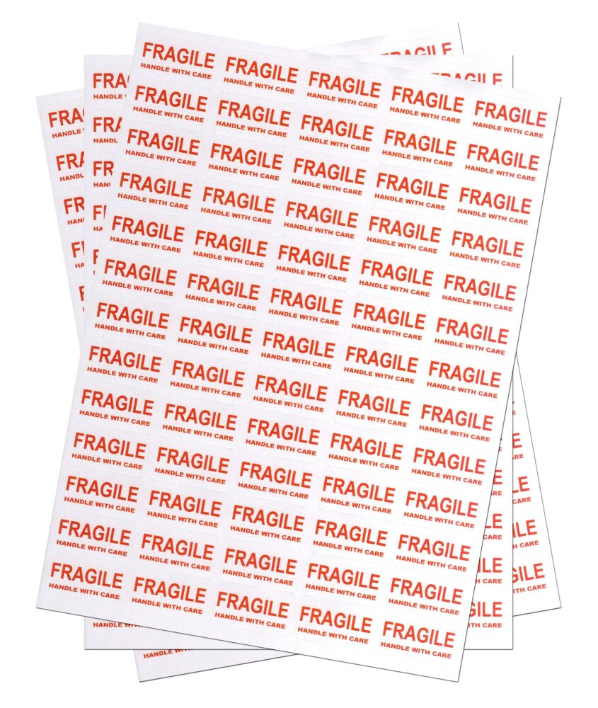 650 FRAGILE - HANDLE WITH CARE - Small Labels