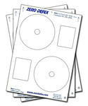 100 Zero Defex ZDL4004 Full Face Matt Offset (PressIt Style) CD / DVD Labels
