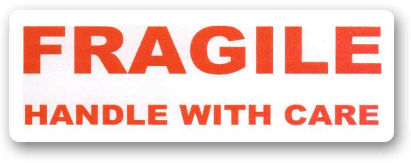 Large Fragile Labels - 99.1mm x 34mm