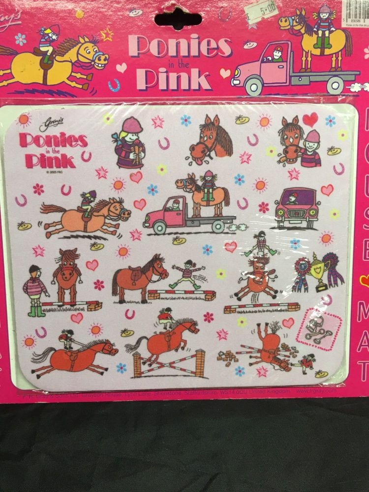 Ponies in Pink Mouse mat Was £5.00