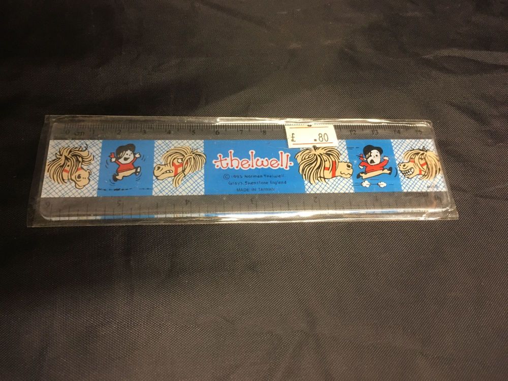 Small Thelwell Blue Square Ruler Was 80p