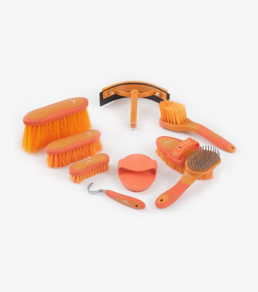 Premier Equine Soft Touch Grooming Kit - Orange / Amber