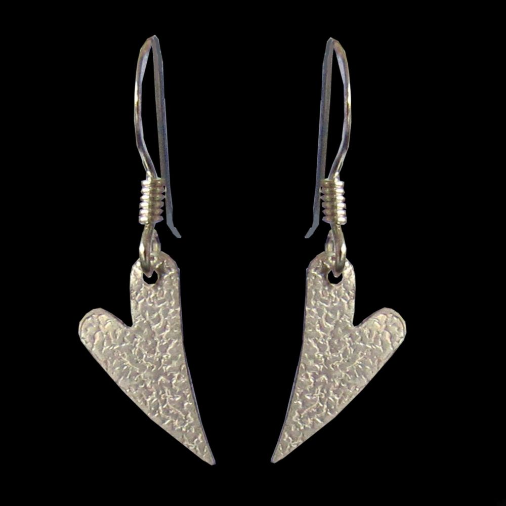 Sterling Silver Heart Earrings -JTAE16