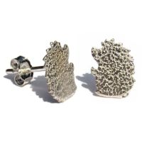 Sterling Silver Hedgehog Stud Earrings  - GCE4