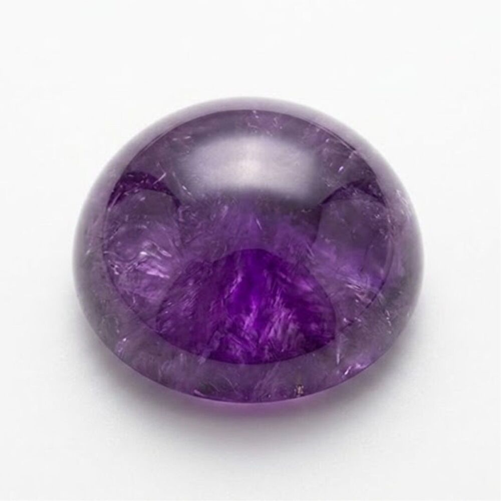 12mm Round Amethyst Cabochon - Ame12Rd