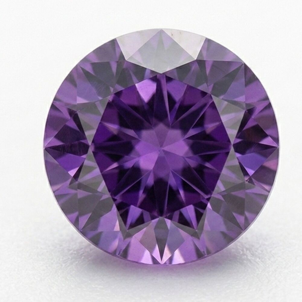 6mm Round Faceted Amethyst - Ame6FacRd