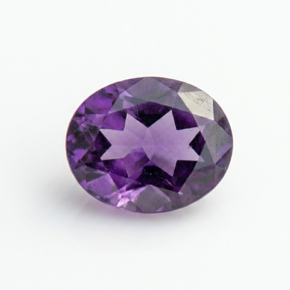 12mm x 9mm Oval Faceted Amethyst - Ame12x9FacO