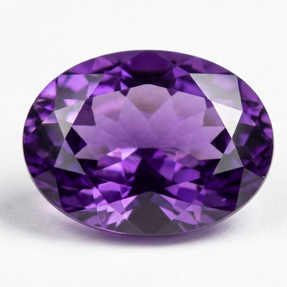 10x8mm Oval Faceted Amethyst - Ame10x8FacO