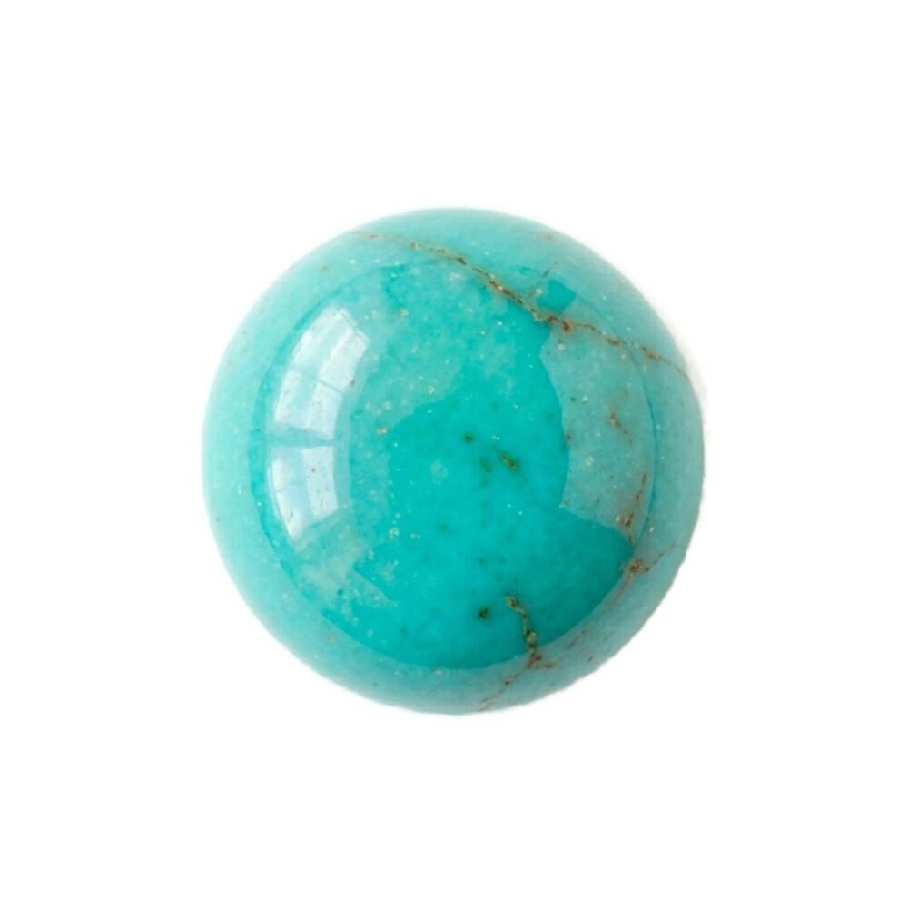 8mm Round Turquoise Cabochon - Tur8Rd