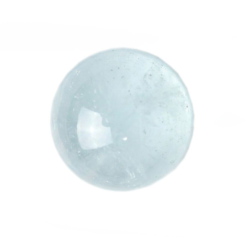 10mm Round Milky Green / Blue Aquamarine Cabochon - AQU10Rd