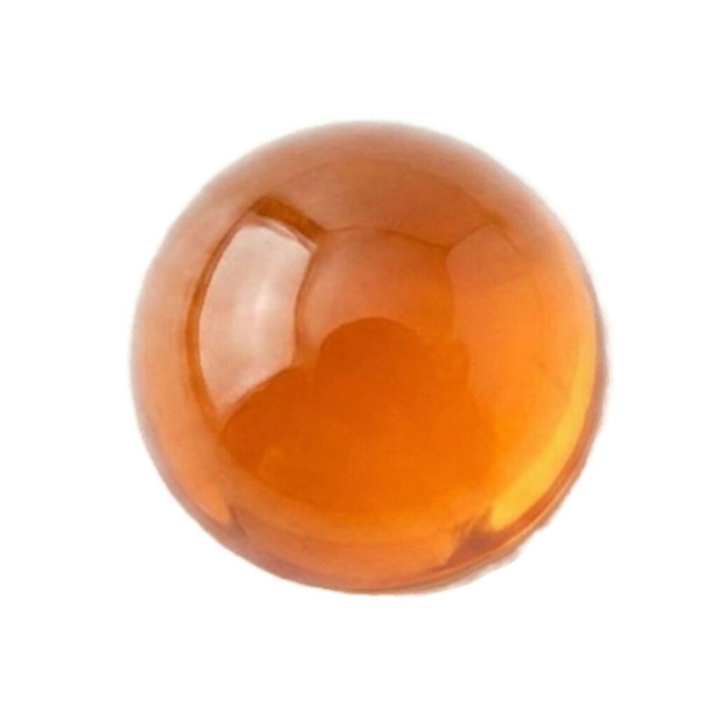 6mm Round Mandarin Spessartite Garnet Cabochon - GarM6Rd