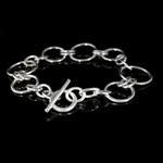Silver Circle Bracelet  "Connections" -  SWCB6